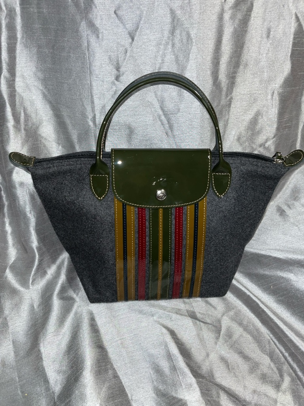 Longchamp Le Pillage Wool Satchel